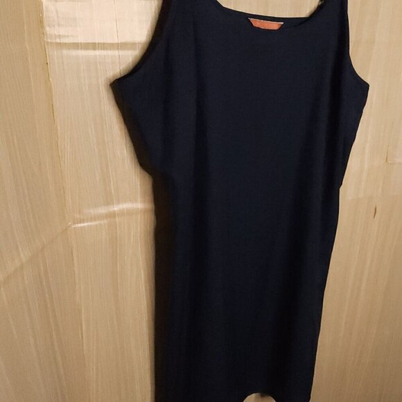 Modcloth Navy Blue Silky Adjustable Strap Tunic Cami XL - Picture 3 of 7
